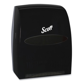 Scott 46253 Essential 13.06 in. x 11 in. x 16.94 in. Manual Hard Roll Towel Dispenser - Black (1/Carton)