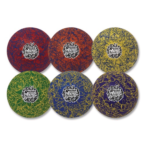 Toys | Champion Sports RXSPDRSET Rhino Skin 6.3 in. Diameter Spider Dodgeball Set - Assorted Colors (6/Set) image number 0