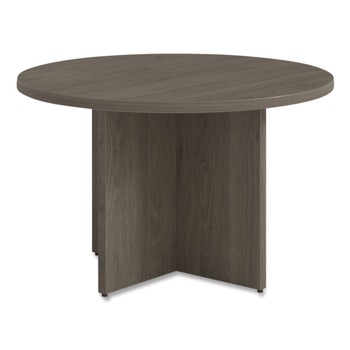 Alera AE5NNN-R48CR33 TOM 48 in. Diameter Seville Round Conference Table - Walnut