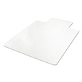 Office Chair Mats | Deflecto CM11112 EconoMat 36 in. x 48 in. Occasional Use Lipped Chair Mat for Low Pile Carpet - Clear image number 1