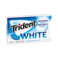 Snacks | Trident 67608 Sugar-Free Gum - White Peppermint (9/Carton) image number 0