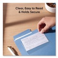 Office Jansan | Smead 68153 5.31 in. x 33.63 in. Self-Adhesive Top Load Poly Pockets - Clear (100/Box) image number 5