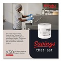 Cleaning & Janitorial Supplies | WypAll 35015 13.4 in. x 9.8 in. Jumbo Roll X50 Cloths - White (1100/Roll) image number 4