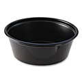 Cups and Lids | Fabri-Kal PC150SB 1.5 oz Squat Plastic Portion Cups - Black (250/Sleeve, 10 Sleeves/Carton) image number 0