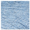 Tradesmen Day Sale | Boardwalk BWK502BLEA 5 in. Headband Super Loop Cotton/Synthetic Fiber Wet Mop Heads - Blue, Medium image number 5