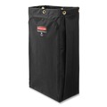 Office Jansan | Rubbermaid Commercial 1966888 17.5 in. x 33 in. 30 Gallon Executive Canvas Bag - Black image number 0