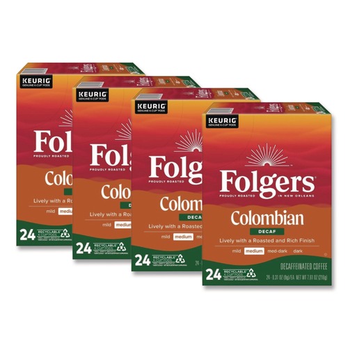 Food Service | Folgers 5000363988 Coffee K-Cups - Colombian Decaf (96/Carton) image number 0