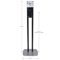 Labor Day Sale! Save $30 off $199! | PURELL 7216-DS 1200 ml 13.5 in. x 5 in. x 28.5 in. ES6 Hand Sanitizer Floor Stand with Dispenser - Graphite/Silver image number 1