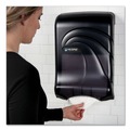 Toilet Paper Dispensers | San Jamar T1790TBK Ultrafold Multifold/c-Fold Towel Dispenser, Oceans, 11.75 X 6.25 X 18, Transparent Black Pearl image number 4