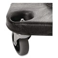 Hand Trucks | Rubbermaid Commercial FG353000BLA BRUTE Square 300 lbs. Capacity Trash Can Dolly - Black image number 2