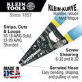 Cable and Wire Cutters | Klein Tools 11055 7.4 in. Solid and Stranded Copper Wire Stripper and Cutter - Blue/Yellow image number 7