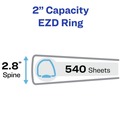 Binders & Binding Supplies | Avery 79777 3 One Touch EZD Rings 2 in. Capacity 11 in. x 8.5 in. Heavy-Duty View Binder with DuraHinge - Purple (6/Carton) image number 1