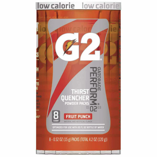 Beverages & Drink Mixes | Gatorade 13168 G2 Powder Packets, Fruit Punch, 0.52 oz, Packet image number 0