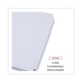  | Universal UNV20845 11 in. x 8.5 in. 8 Self-Tab Index Dividers - White (24/Box) image number 3