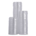 Cups and Lids | Boardwalk BWKPRTLID1 1 oz. Souffle/Portion Cup Lids - Clear (2500/Carton) image number 6