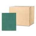 File Folders | Roaring Spring 50122 Accommodates (50) 11 in. x 8.5 in. Sheets Pocket Folder - Green (250/Carton) image number 0