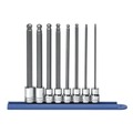 Socket Sets | GearWrench 80573 8-Piece 3/8 in. Drive Metric Long Ball Hex Bit Socket Set image number 0