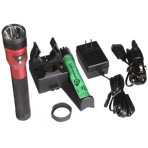 Streamlight 75494 Stinger Ds Led Hl Rechargeable Flashlight With Piggyback Charger Red Cpo Outlets