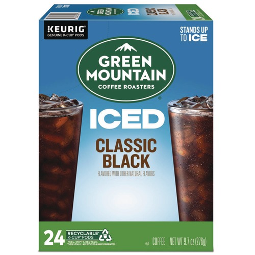 Bulk Savings Pricing 2 | Green Mountain Coffee 5000359622 Brew Over Ice Coffee K-Cups - Classic Black (24/Box) image number 0