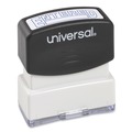 Office Jansan | Universal UNV10052 Pre-Inked 1 Color ENTERED Message Stamp - Blue image number 0