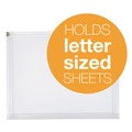 Office Jansan | Pendaflex 84190GW 10 in. x 13 in. Poly Zipper Closure Envelope - Clear (5/Pack) image number 2
