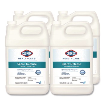 Clorox Healthcare Spore Defense 1-Gallon Refill Bottle Closed System Cleaner Disinfectant (4/Carton)