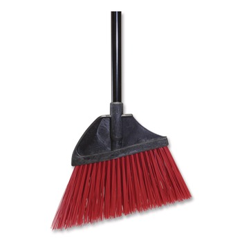 Nexstep Commercial Products MaxiPlus Angle Broom, 56-in Overall Length, Red/Black