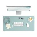 Desk Accessories & Office Organizers | Smead 64830 36 in. x 17 in. Vegan Leather Desk Pads - Light Blue image number 5