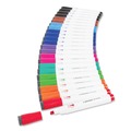 Office Jansan | U Brands 2929U01-12 Broad Chisel Tip Chisel Tip Low-Odor Dry-Erase Markers with Erasers - Assorted Colors (24/Pack) image number 1