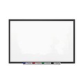 | Quartet 2547B 72 in. x 48 in. Classic Series Porcelain Magnetic Dry Erase Board - White Surface, Black Aluminum Frame image number 0