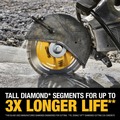 Clearance Center | Dewalt DW4721T 12 in. XP All-Purpose Segmented Diamond Blade image number 4