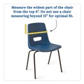 Office Chairs | Carson-Dellosa 158036 15 in. x 1.5 in. x 19 in. Fabric Chairback Buddy for Student Chairs - Medium, Blue/Yellow image number 4
