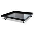 Office Jansan | Alera ALESCCART 320 lbs. Capacity 22.44 in. x 22.44 in. x 3.93 in. Metal Stacking Chair Dolly - Black image number 0