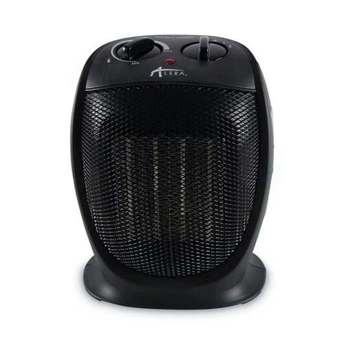 Portable Heaters | Alera ALEHECH09 1500 W 7.12 in. x 5.87 in. x 8.75 in. Ceramic Heater - Black image number 0