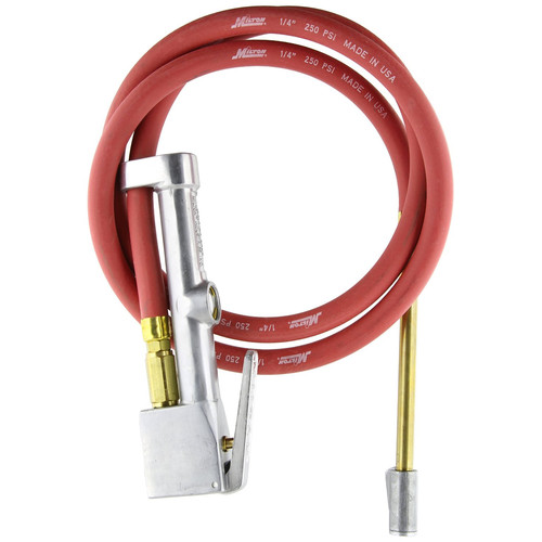 Automotive | Milton Industries 501 Inflator Gauge Complete with Dual-Head Straight Foot Chuck & 5 ft. Hose image number 0