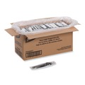 Cutlery | Dixie CH56NC7 Individually Wrapped Heavyweight Plastic Fork/Knife/Napkin/Spoon Set - Black (250/Carton) image number 0