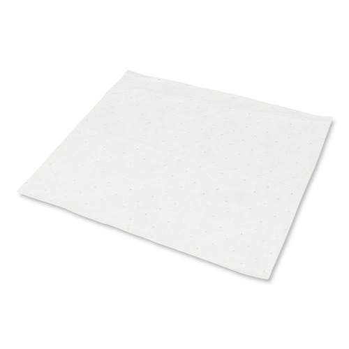 Cleaning & Janitorial Supplies | HOSPECO OSMABCPW TASKBrand 15 in. x 18 in. 0.17-Gallon Industrial Oil Only Sorbent Pad - White (100/CT) image number 0