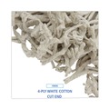Mops | Boardwalk BWKCM02016S 4-Ply #16 Band Cotton Cut-End Mop Head - White (12/Carton) image number 6