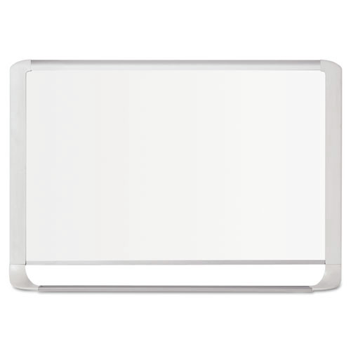  | MasterVision MVI210205 MVI Series 96 in. x 48 in. Magnetic Lacquered Steel Whiteboard - White/Silver image number 0