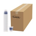 Food Service | FLAVIA 25200058 12 oz. Blue Band Flavia Logo Cold Cups - Clear/Blue (1000/Carton) image number 0