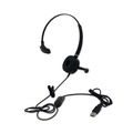 Office Jansan | Spracht HSWDUSB1 Monaural Over The Head Headset - Black image number 0