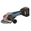 Angle Grinders | Bosch GWX18V-50PCB14 18V Brushless Lithium-Ion 4-1/2 in. - 5 in. Cordless Angle Grinder Kit with No Lock-On Paddle Switch (8Ah) image number 1