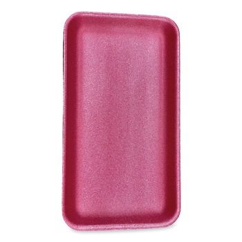 GEN 14.5 in. x 8 in. x 0.75 in. #1525 Meat Trays - Pink (250/Carton)