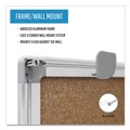 Office Presentation Supplies | MasterVision CA031790 Earth 36 in. x 24 in. Cork Board - Tan Surface/Satin Aluminum Frame image number 5