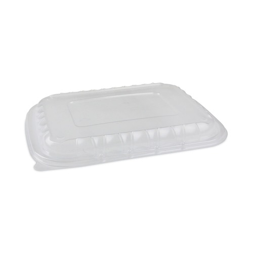 Pactiv Corp. YCNV12X9PPDL 11.75 in. x 8.75 in. x 0.98 in. EarthChoice Entree2Go Takeout Container Vented Lid - Plastic, Clear (200/Carton)