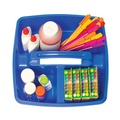 Office Jansan | Storex 00941U06C 9.25 in. x 9.25 in. x 5.25 in. 3 Sections Small Art Caddies - Assorted Colors (5/Pack) image number 4