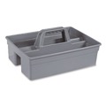 Cleaning Carts | Nexstep Commercial Products 96981 MaxiRough Maid Caddies, 2 Compartments, 12 x 7, Gray image number 0