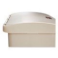 Trash & Waste Bins | Rubbermaid Commercial 1883458 Streamline 13-Gallon Resin Front Step Style Step-On Container - Beige image number 2