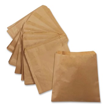 Paper Bags & Sacks 8.5 in. x 11 in. Kraft Paper Bags - Brown (2000/Carton)