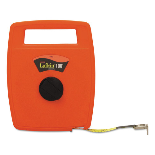 Tape Measures | Lufkin 706L Hi-Viz 1/2 in. x 100 ft. Linear Measuring Tape image number 0